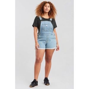 Levi plus size jean overalls